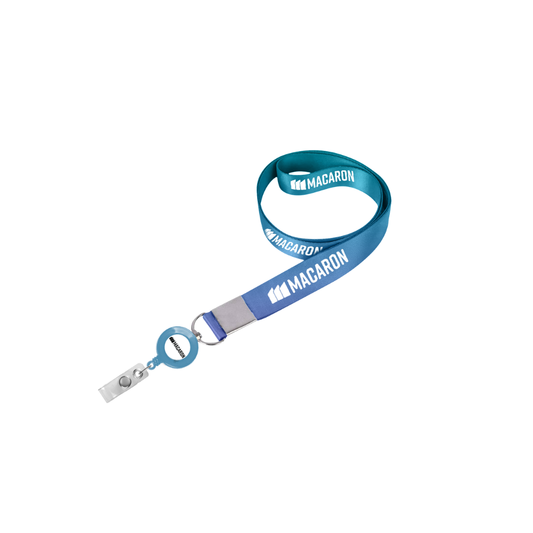 Lanière sublimée avec attache rétractable